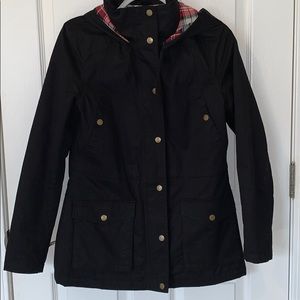 Love Tree Black and Plaid Utility Jacket